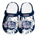 gonzaga bulldogs splatter graphics clog best selling