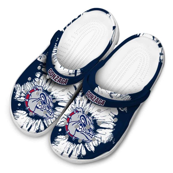 gonzaga bulldogs splatter graphics clog latest model