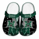 hawaii rainbow warriors geometric background clog best selling
