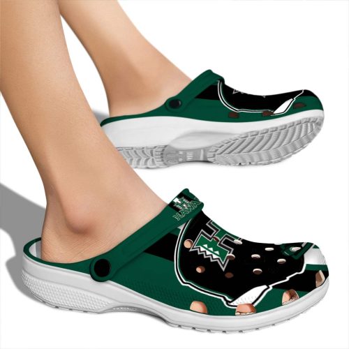 hawaii rainbow warriors helmet stripes clog fashion forward