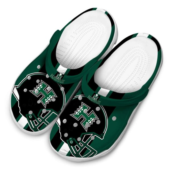 hawaii rainbow warriors helmet stripes clog latest model