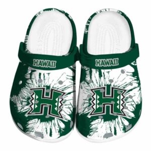 hawaii rainbow warriors splatter graphics clog best selling