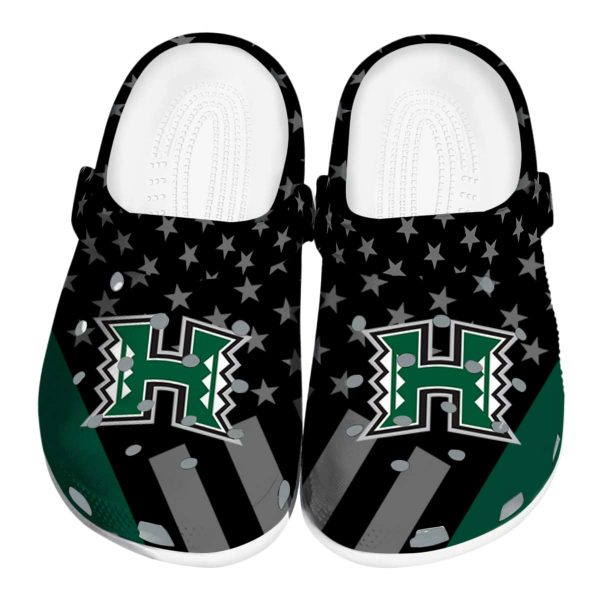 hawaii rainbow warriors stellar stripes theme clog best selling