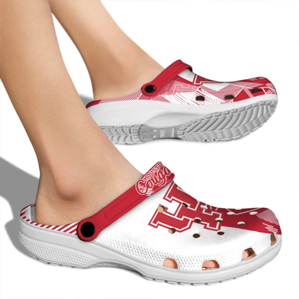 houston cougars geometric background clog fashion forward