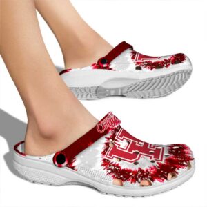 houston cougars radiant burst effect clog fashion forward
