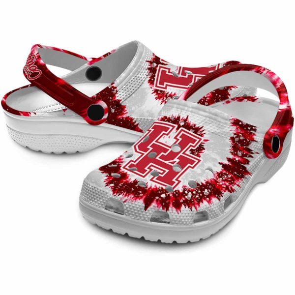 houston cougars radiant burst effect clog high quality
