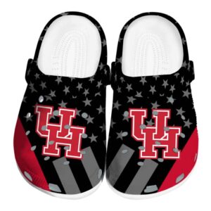 houston cougars stellar stripes theme clog best selling