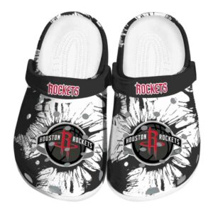 houston rockets splatter graphics clog best selling