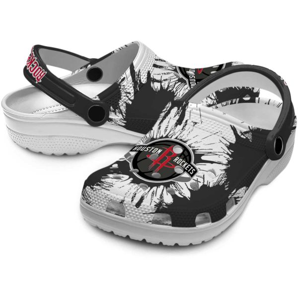 houston rockets splatter graphics clog high quality
