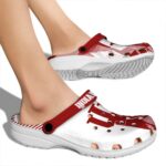 indiana hoosiers geometric background clog best selling
