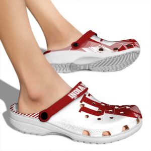 indiana hoosiers geometric background clog fashion forward