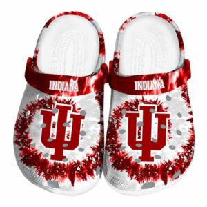 indiana hoosiers radiant burst effect clog best selling