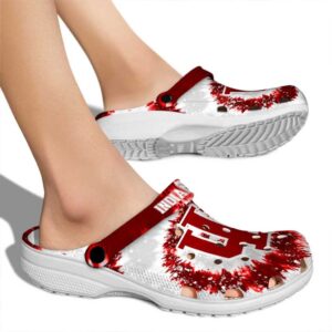 indiana hoosiers radiant burst effect clog fashion forward