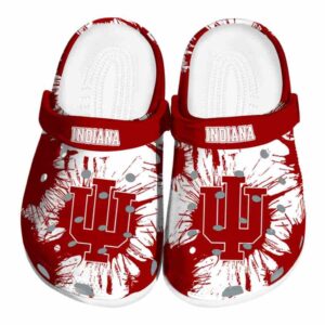 indiana hoosiers splatter graphics clog best selling