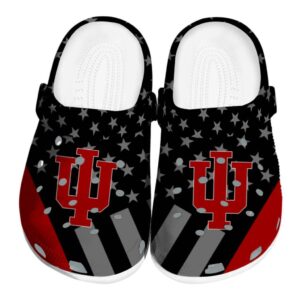 indiana hoosiers stellar stripes theme clog best selling