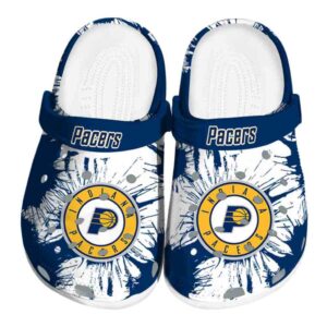 indiana pacers splatter graphics clog best selling