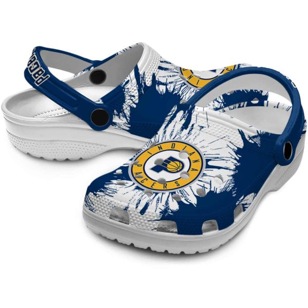 indiana pacers splatter graphics clog high quality