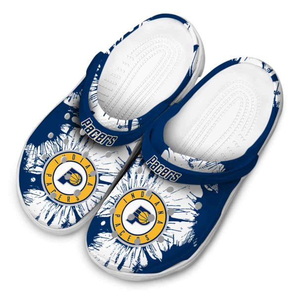 indiana pacers splatter graphics clog latest model