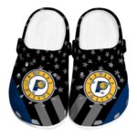 indiana pacers stellar stripes theme clog best selling