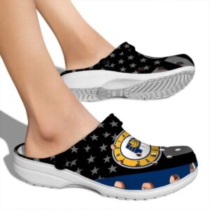 indiana pacers stellar stripes theme clog fashion forward