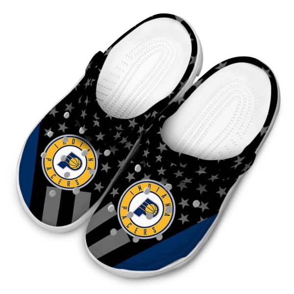 indiana pacers stellar stripes theme clog latest model