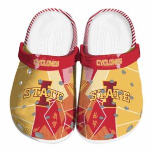iowa state cyclones geometric background clog best selling
