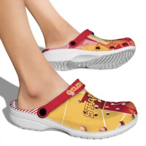 iowa state cyclones geometric background clog fashion forward