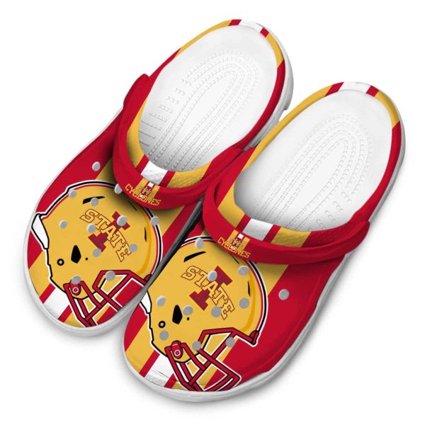 iowa state cyclones helmet stripes clog latest model