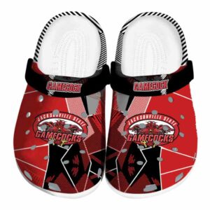 jacksonville state gamecocks geometric background clog best selling