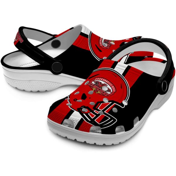 jacksonville state gamecocks helmet stripes clog high quality