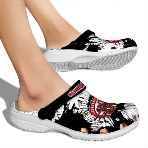 jacksonville state gamecocks splatter graphics clog fashion forward