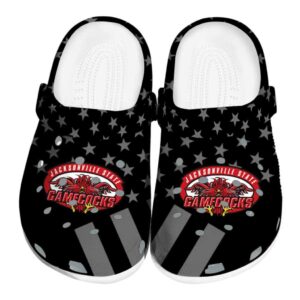 jacksonville state gamecocks stellar stripes theme clog best selling