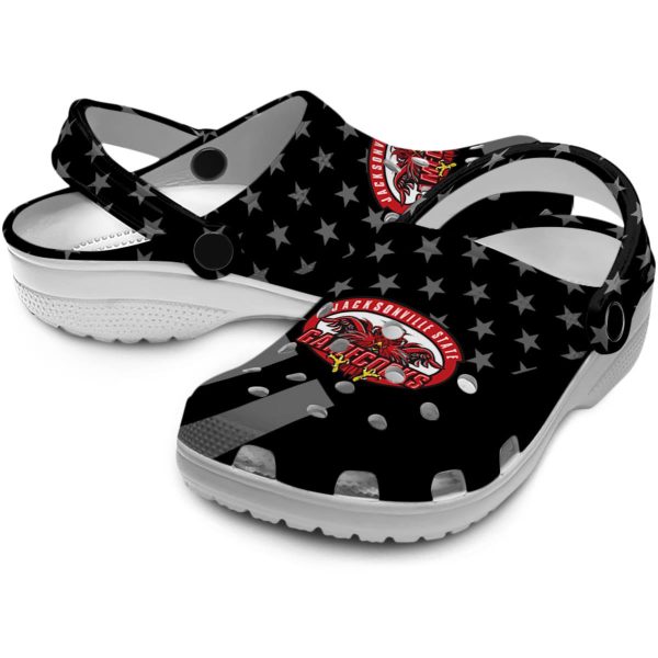 jacksonville state gamecocks stellar stripes theme clog high quality