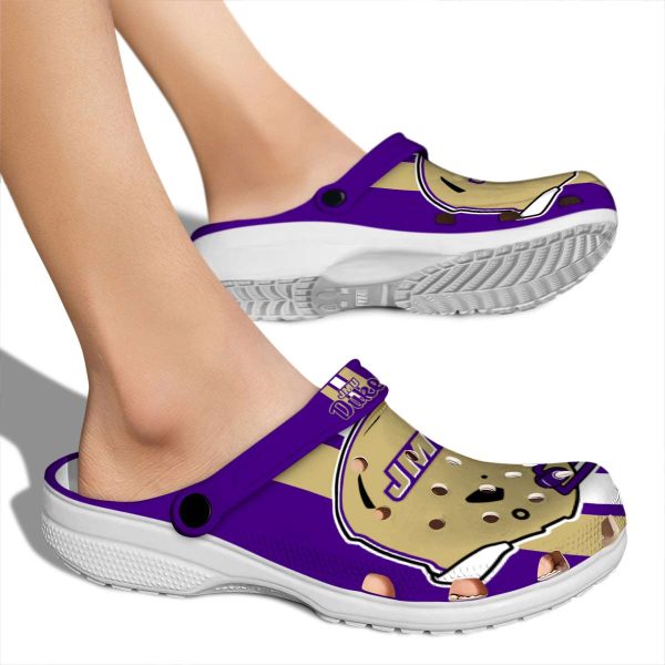 james madison dukes helmet stripes clog fashion forward