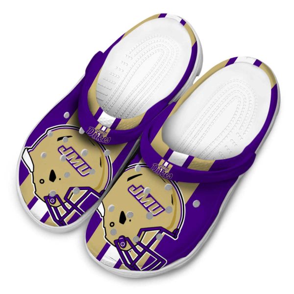 james madison dukes helmet stripes clog latest model