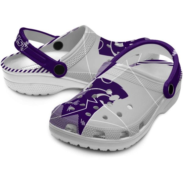 kansas state wildcats geometric background clog high quality