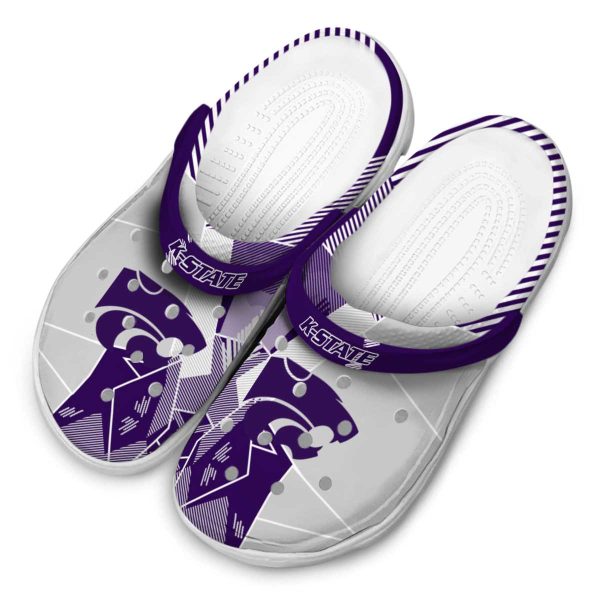 kansas state wildcats geometric background clog latest model
