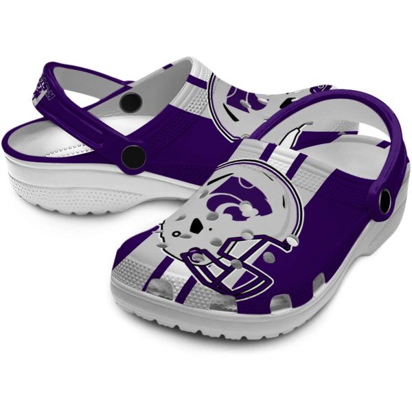 kansas state wildcats helmet stripes clog high quality