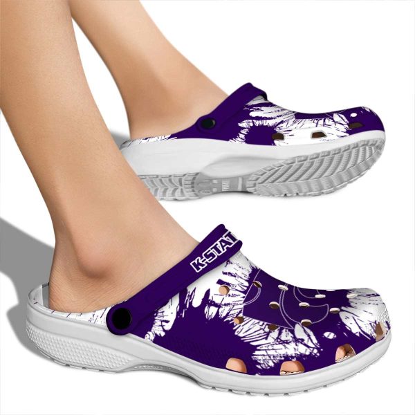 kansas state wildcats splatter graphics clog fashion forward