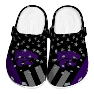 kansas state wildcats stellar stripes theme clog best selling
