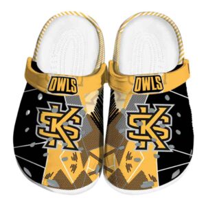 kennesaw state owls geometric background clog best selling