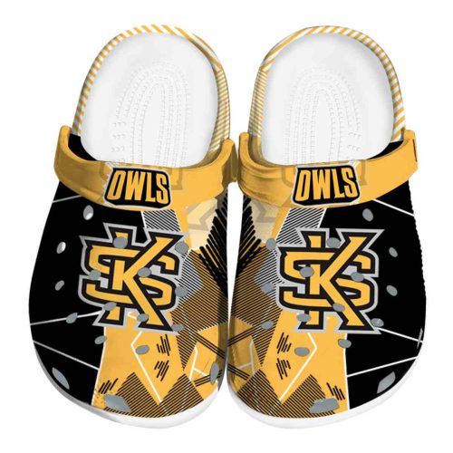 kennesaw state owls geometric background clog best selling