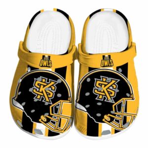 kennesaw state owls helmet stripes clog best selling