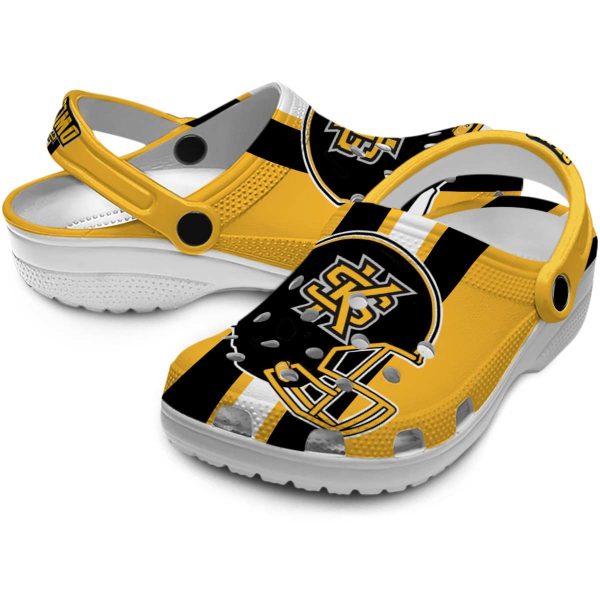 kennesaw state owls helmet stripes clog high quality