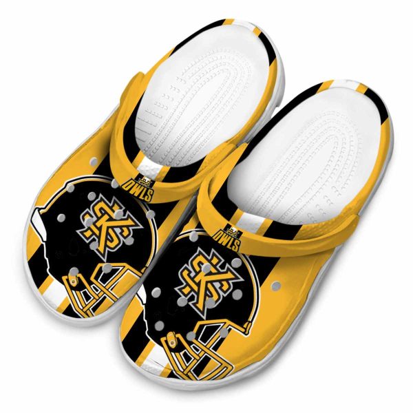 kennesaw state owls helmet stripes clog latest model