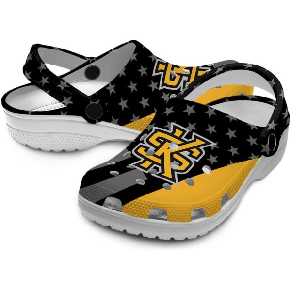 kennesaw state owls stellar stripes theme clog high quality