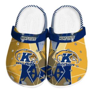 kent state golden flashes geometric background clog best selling