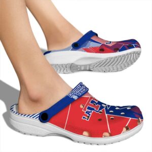 la tech geometric background clog fashion forward