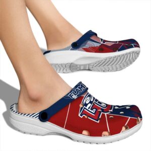 liberty flames geometric background clog fashion forward
