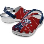 liberty flames geometric background clog best selling